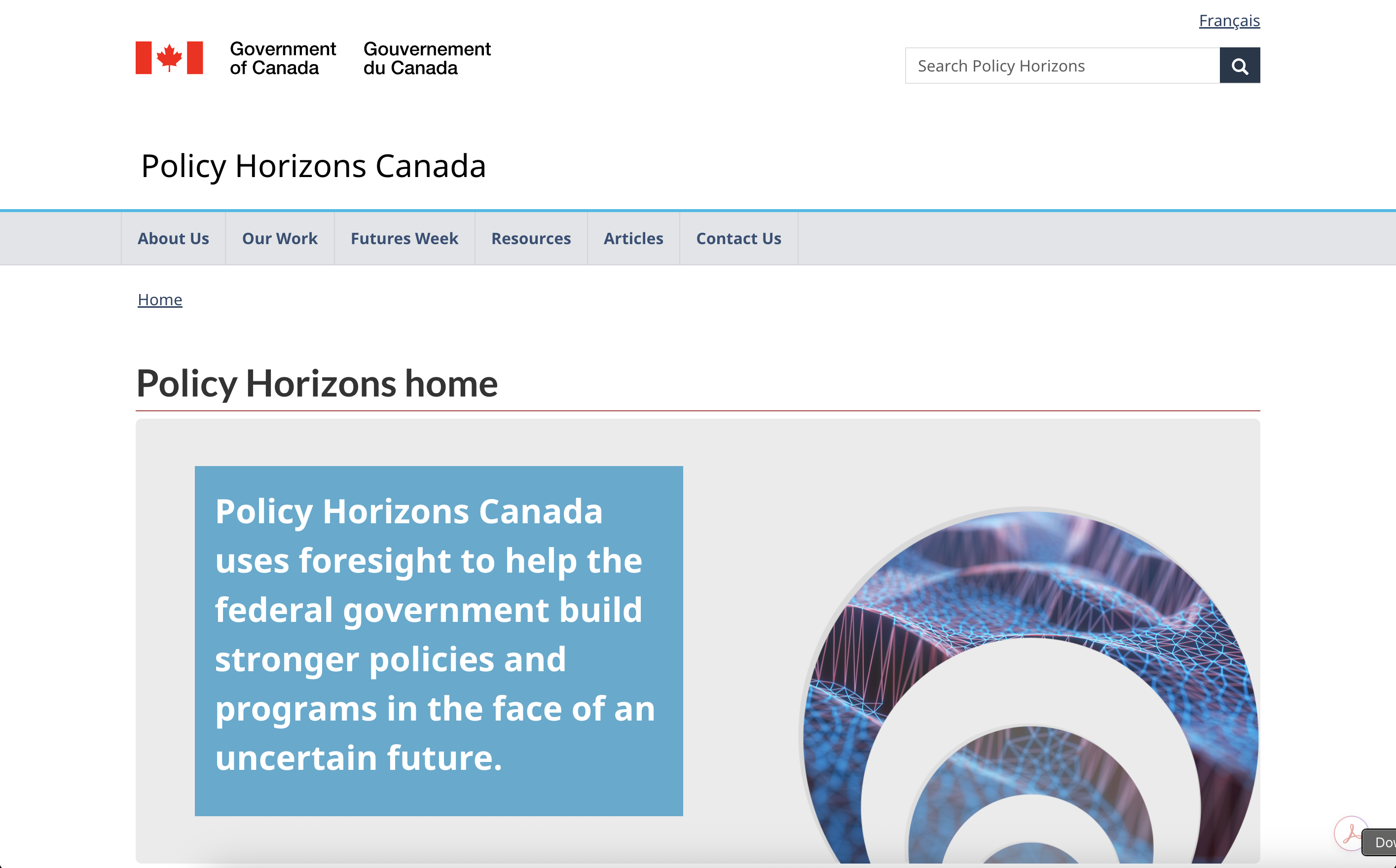 Policy Horizons Canada — placeholder